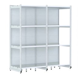 Rack Parede 202 Fit 60 Ate 2 Metros Branco 8 Bandeja Pe Branco - 1