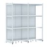 Rack Parede 202 Fit 60 Ate 2 Metros Branco 8 Bandeja Pe Branco - 1