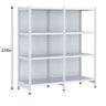 Rack Parede 202 Fit 60 Ate 2 Metros Branco 8 Bandeja Pe Branco - 4
