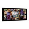Quadro Decorativo Jogo GTA 5 em tecido canvas 130x60 sala quarto - 1