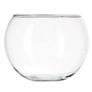 Vaso Tipo Aquário Redondo Vidro 9l Arranjos Ornamentais