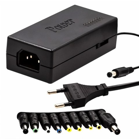 Fonte Universal 120w com 9 Plugs Adaptador Bivolt 120v 240v Multi Conectores