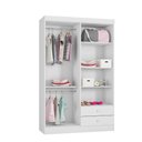 Ver imagem 3 de Guarda Roupas Infantil Roupeiro Louise 4 Portas Branco- Mabe Magazine