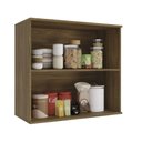 Ver imagem 2 de Aéreo de Cozinha 80cm com 2 Portas de Vidro Reflecta Linha Modulada Curve N649 Kappesberg - Nogueira