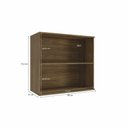 Ver imagem 3 de Aéreo de Cozinha 80cm com 2 Portas de Vidro Reflecta Linha Modulada Curve N649 Kappesberg - Nogueira