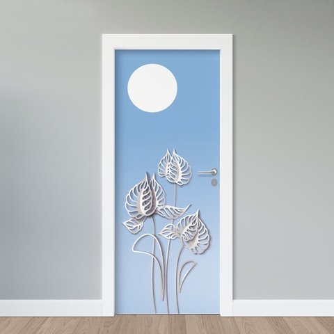 Adesivo de Porta - Costela de Adão 3d