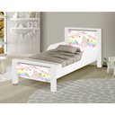 Ver imagem 1 de Mini Cama de Criança Infantil Unicórnio Adesivada com Colchão