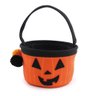 Cestinha Halloween Abobora Laranja e Preto 14cm - 1