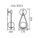 Ver imagem 7 de Arandela Luminária de Parede Gota Preto Spotline