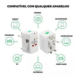 Adaptador Tomada Europeu Universal Argentina México Eua - 2