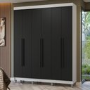 Ver imagem 1 de Guarda-Roupa Casal com Pés 6 Portas Batentes Netuno Madesa