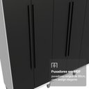 Ver imagem 7 de Guarda-Roupa Casal com Pés 6 Portas Batentes Netuno Madesa