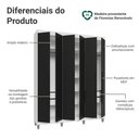 Ver imagem 5 de Guarda-Roupa Casal com Pés 6 Portas Batentes Netuno Madesa