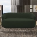 Ver imagem 2 de Sofá 2 Lugares Orgânico Sala de Estar Living 140cm Carmen F04 Veludo Verde - Lyam Decor