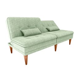 Sofá Cama Sena 190cm Reclinável Boucle Oliva - Sallar Home - 5