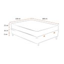 Ver imagem 4 de Cama Box Baú Casal 138 Tecido Sintético Branco com Colchão Little Angel - Bello Box - Mola Superlast