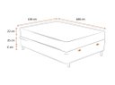 Ver imagem 4 de Cama Box Baú Casal 138 Tecido Sintético Branco com Colchão Little Angel - Bello Box - Mola Superlast