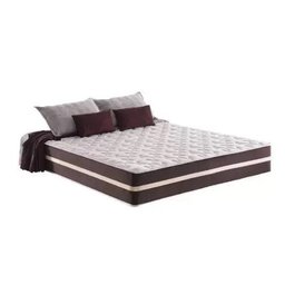 Cama Box Baú Casal 138 Tecido Sintético Branco com Colchão Little Angel - Bello Box - Mola Superlast - 2