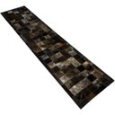 Ver imagem 2 de Tapete De Couro marrom exótico escuro 0,60x2,70 c/b pç 10