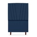 Ver imagem 1 de Cabeceira Estofada Solteiro Belgica 90cm Suede Azul