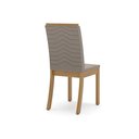 Ver imagem 7 de Conjunto Sala de Jantar Mesa Tampo MDF 4 Cadeiras Zoe Espresso Móveis Marrom/Nature/Off White/Bege