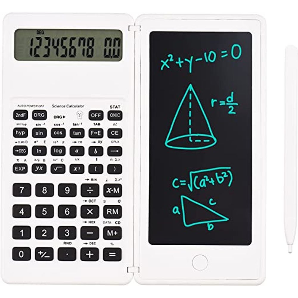Calculadora com Tablet de Escrita em LCD Branco - Quanhe
