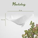Ver imagem 2 de Kit 2 Vasos de Cerâmica Jubarte – Grande 32cm e Pequeno 25cm:branco