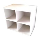 Ver imagem 2 de Biblioteca Cubo Aéreo em Mdf Branco [f031]