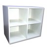 Biblioteca Cubo Aéreo em Mdf Branco [f031] - 1
