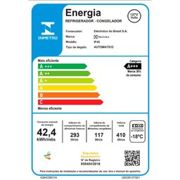 Geladeira Frost Free Efficient If45 410l Electrolux 110v - 2