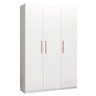Guarda Roupa Casal 3 Portas 4 Gavetas Paris Branco Caemmun - 1