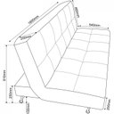 Ver imagem 5 de Sofá Cama 3 Lugares 180cm Melissa 