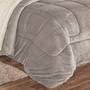 Ver imagem 2 de Coberdrom Casal Queen e Manta 1 Peça Cinza