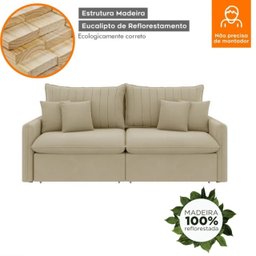 Sofá Cama Retrátil e Reclinável 180cm Madri Movenzo Estofados Veludo - 13
