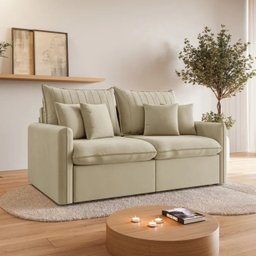 Sofá Cama Retrátil e Reclinável 180cm Madri Movenzo Estofados Veludo - 1