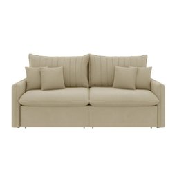 Sofá Cama Retrátil e Reclinável 180cm Madri Movenzo Estofados Veludo - 2