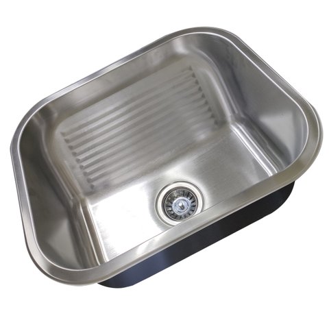 Tanque Lavanderia 30 Litros Aço Inox Esfrega Lava Roupa Lavabo Limpeza Area Externa Varanda Leva pra