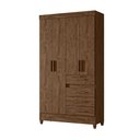 Ver imagem 3 de Guarda-Roupa Solteiro 4 Portas 4 Gavetas e 1 com Chave e Pés Sobral