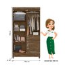 Guarda-Roupa Solteiro 4 Portas 4 Gavetas e 1 com Chave e Pés Sobral - 4