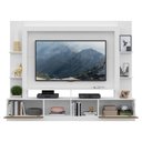 Ver imagem 1 de Rack com Painel Suporte Tv 65´´ Espelho Branco /madeirado
