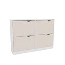 Ver imagem 1 de Sapateira Porto 4 Portas Creme/branco - Politorno
