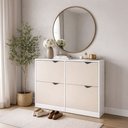 Ver imagem 4 de Sapateira Porto 4 Portas Creme/branco - Politorno
