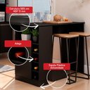 Ver imagem 5 de Bancada de Cozinha Genialflex Romana Porta Adega Preto Fosco