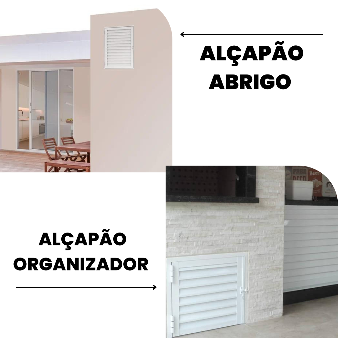 PORTINHOLA PORTA ALÇAPÃO/ABRIGO EM AÇO RESIDENCIAL 60X60X6 - 2