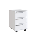 Ver imagem 1 de Gaveteiro para Escritório 3 Gavetas e Rodízio B26 Emovell:branco