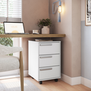 Ver imagem 4 de Gaveteiro para Escritório 3 Gavetas e Rodízio B26 Emovell:branco