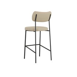 Conjunto 2 Banquetas Alta com Encosto Balcão Bar Cozinha Gourmet Linho Gengibre/whisky - Mobili - 4