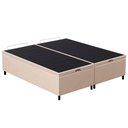 Ver imagem 1 de Base Cama Box Baú Casal Queen 158cm Hit I02 Suede Bege - Mpozenato