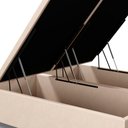 Ver imagem 3 de Base Cama Box Baú Casal Queen 158cm Hit I02 Suede Bege - Mpozenato
