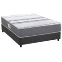Ver imagem 1 de Conjunto Box Casal: Colchão Espuma Herval D60 / Ag65 Timeless + Base Crc Suede Gray (138x188)